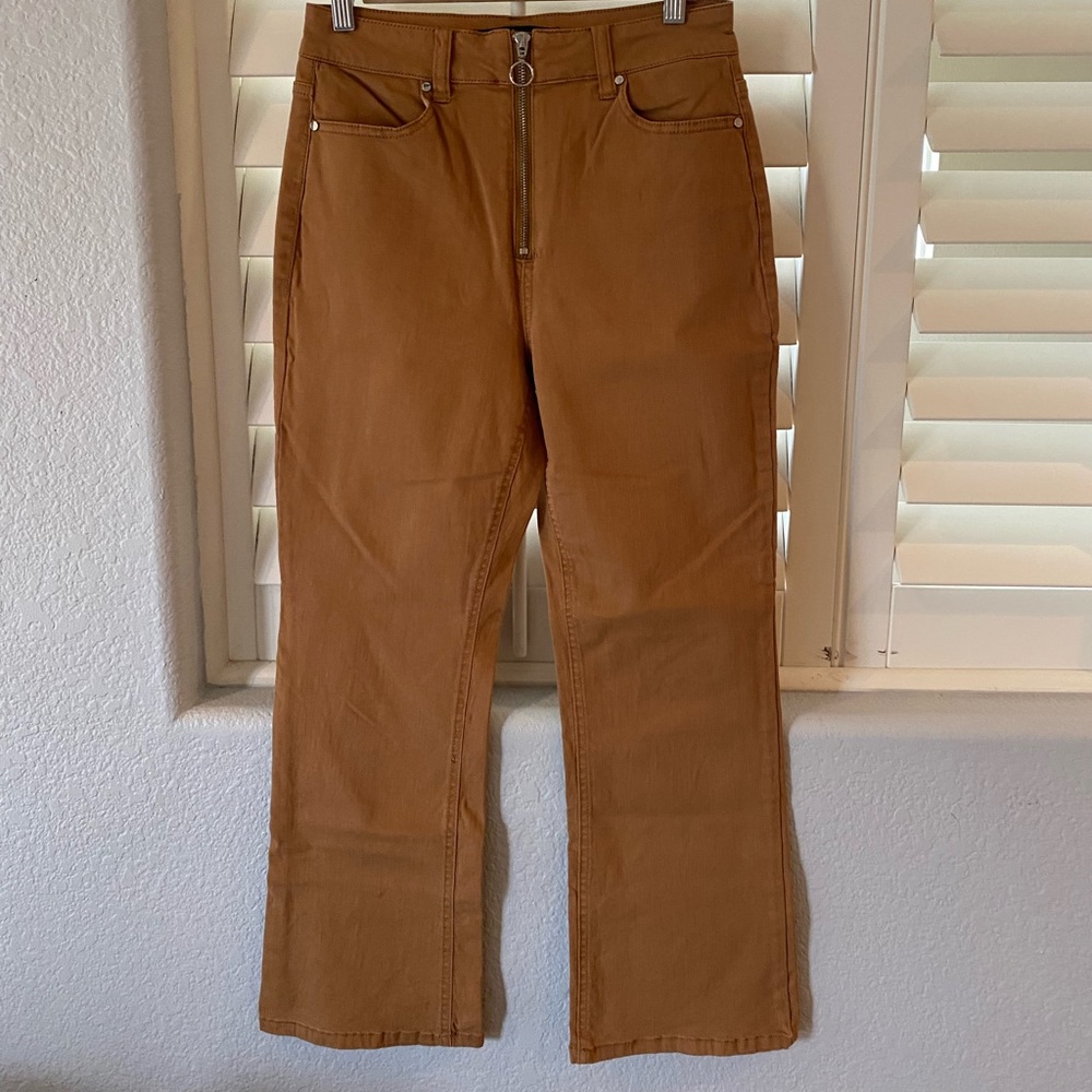 Brown ankle pants